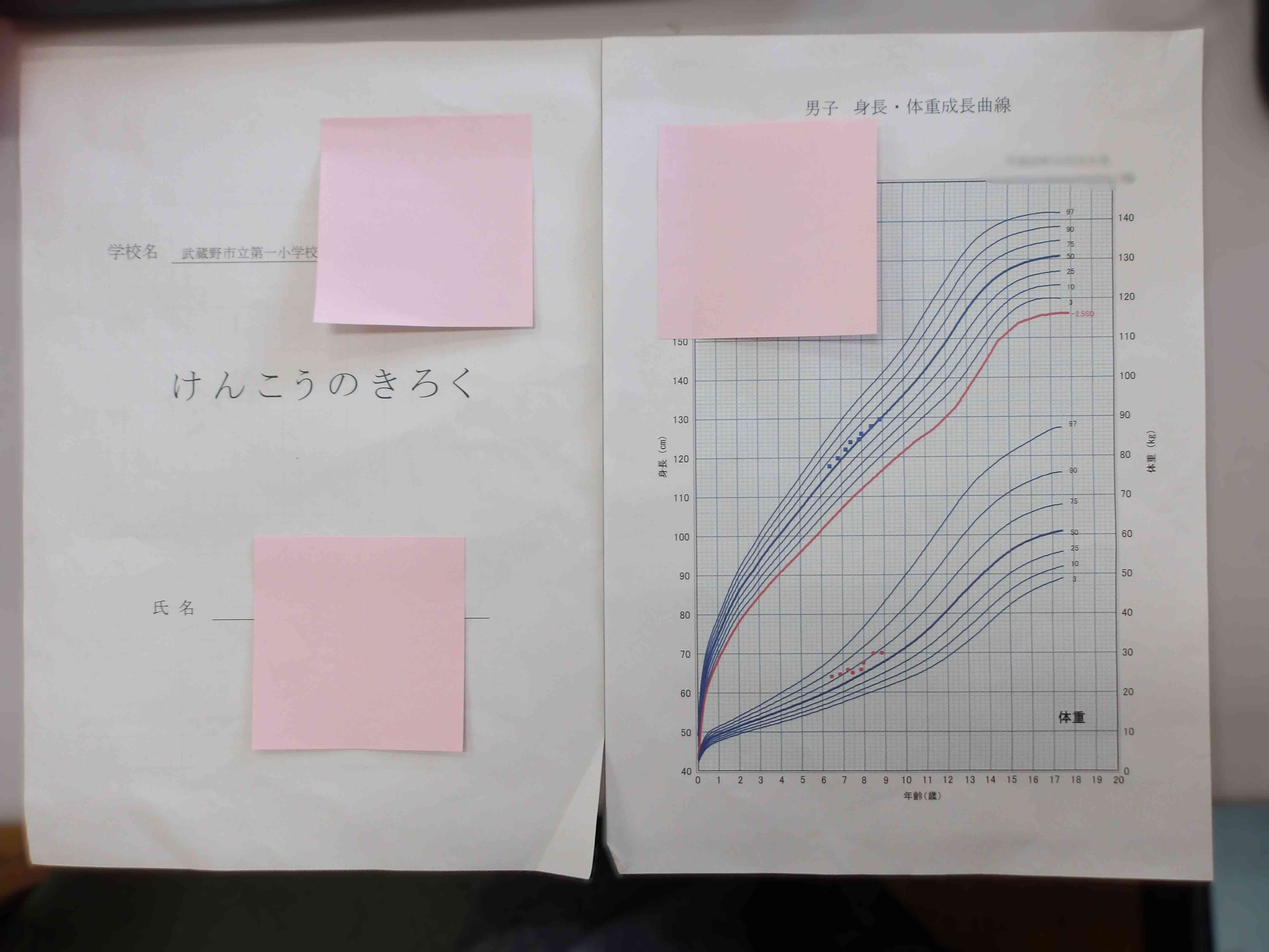 健康の記録　3年
