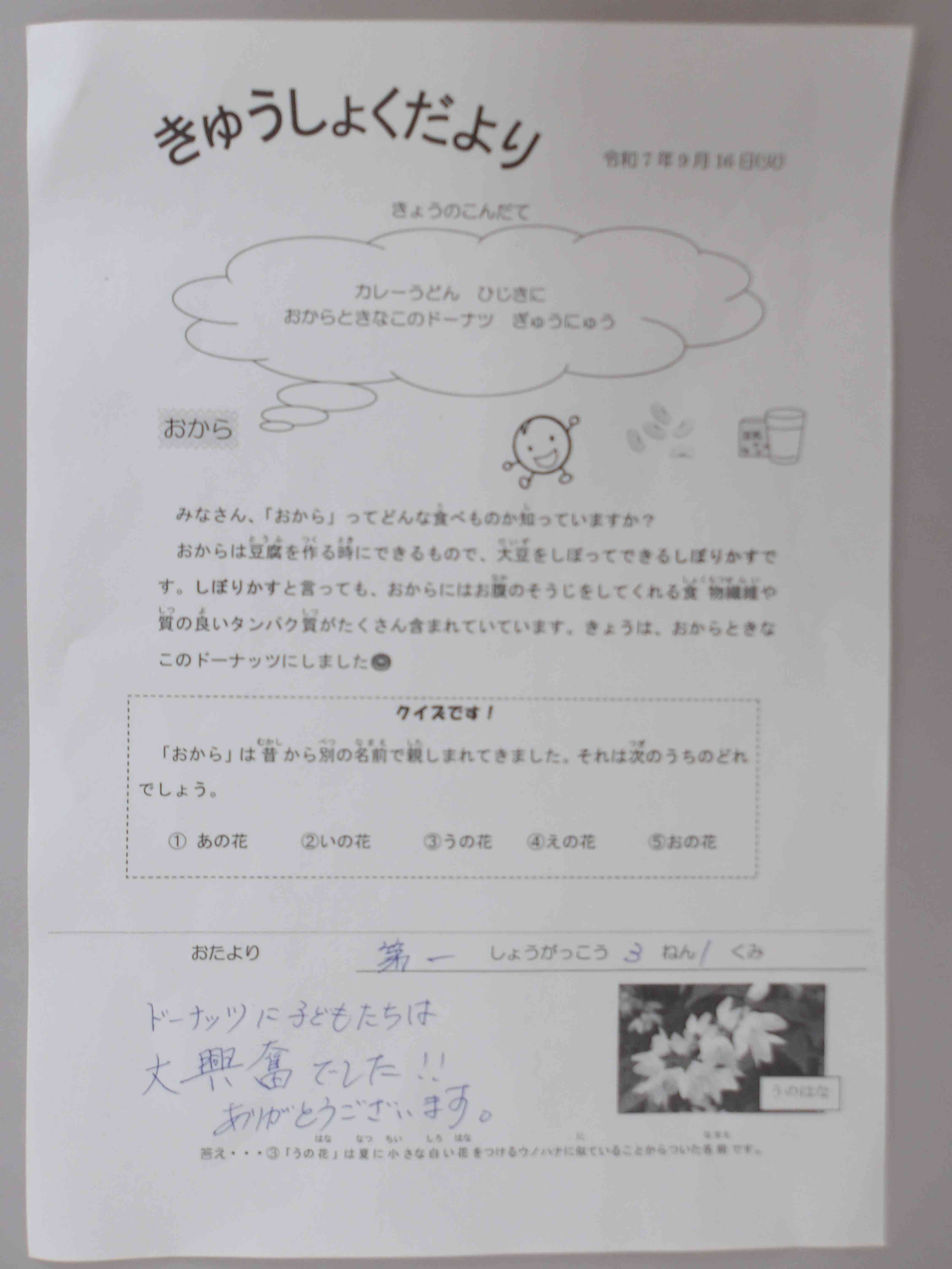 おからにも栄養があるから捨てずに、食べよう