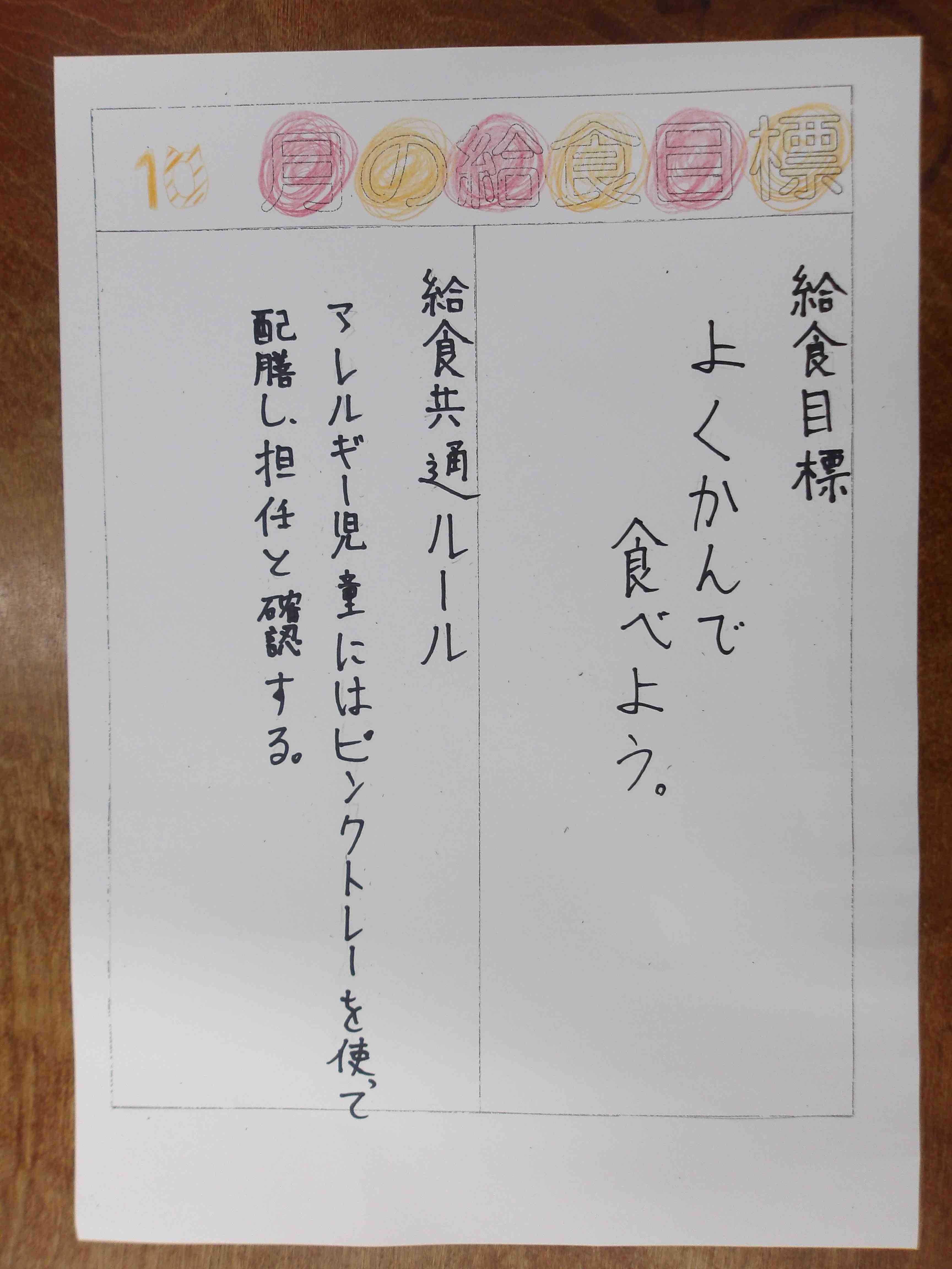 給食員会10月②